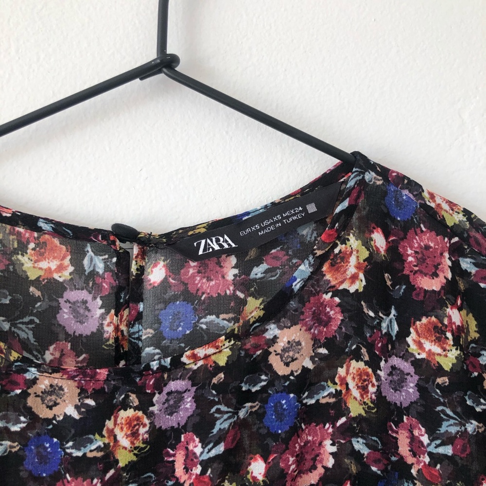 Zara Floral Print Dress - Picture 3 of 5